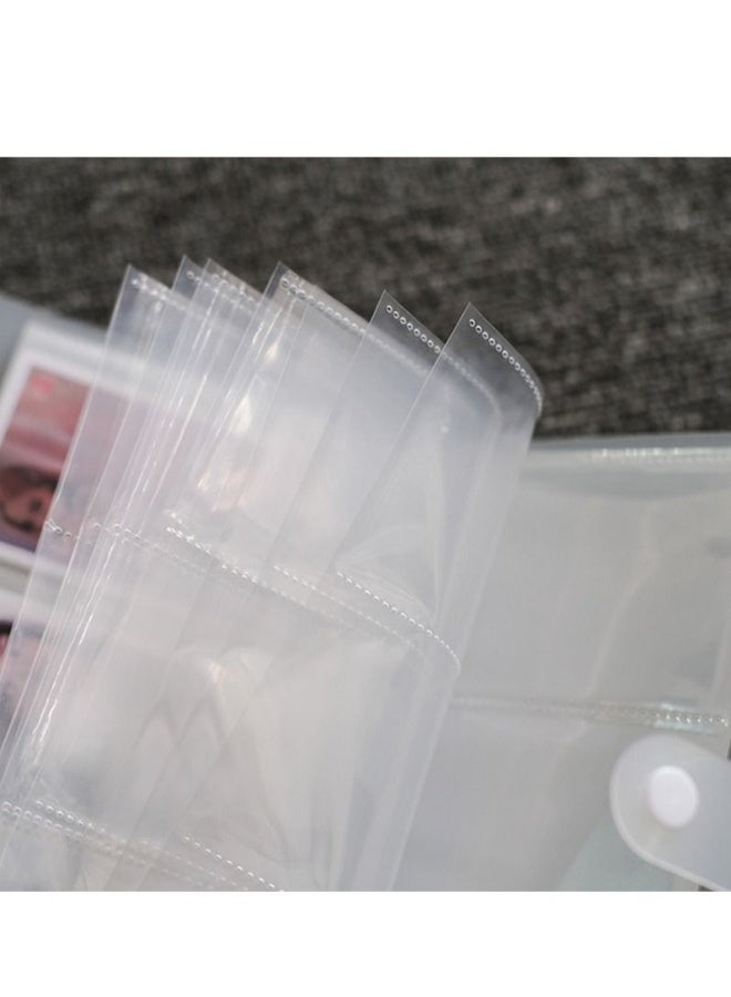 ألبوم صور شفاف مكون من ٢٤٠ بطاقة، ألبوم بولارويد صغير، لبطاقات الصور، تذاكر القطار، مجموعة مجوهرات، كتاب تخزين ذكريات السفر - Image 5