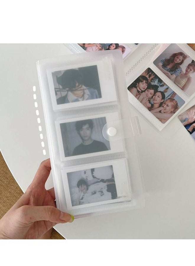 ألبوم صور شفاف مكون من ٢٤٠ بطاقة، ألبوم بولارويد صغير، لبطاقات الصور، تذاكر القطار، مجموعة مجوهرات، كتاب تخزين ذكريات السفر - Image 2