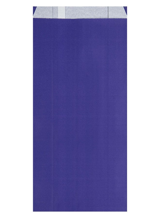 Restaurantware-Bag Tek 7.1 x 3 x 11 Inch Paper Bags For Snacks, 100 Durable French Fry Bags - Disposable, Greaseproof, Paper Purple Snack Bags, For Popcorn, Cookies, Or Fries- Restaurantware - Image 5