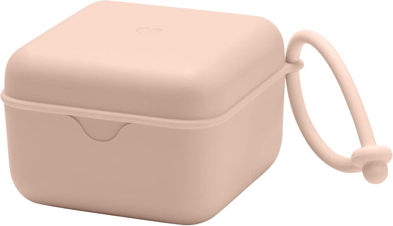 BIBS Blush Pacifier Box with Strap - Image 1