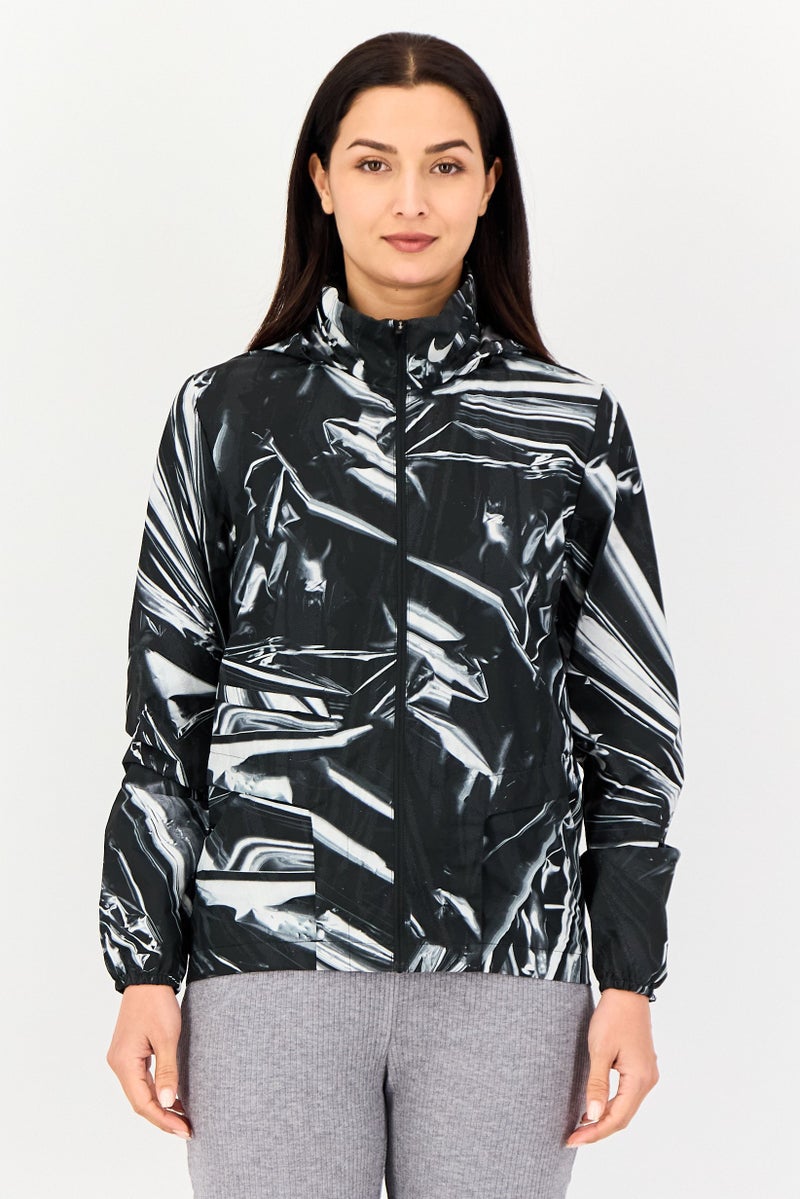 Nike Women Sportswear Fit Long Sleeve Running Windbreaker Jacket, Multicolor - Image 1