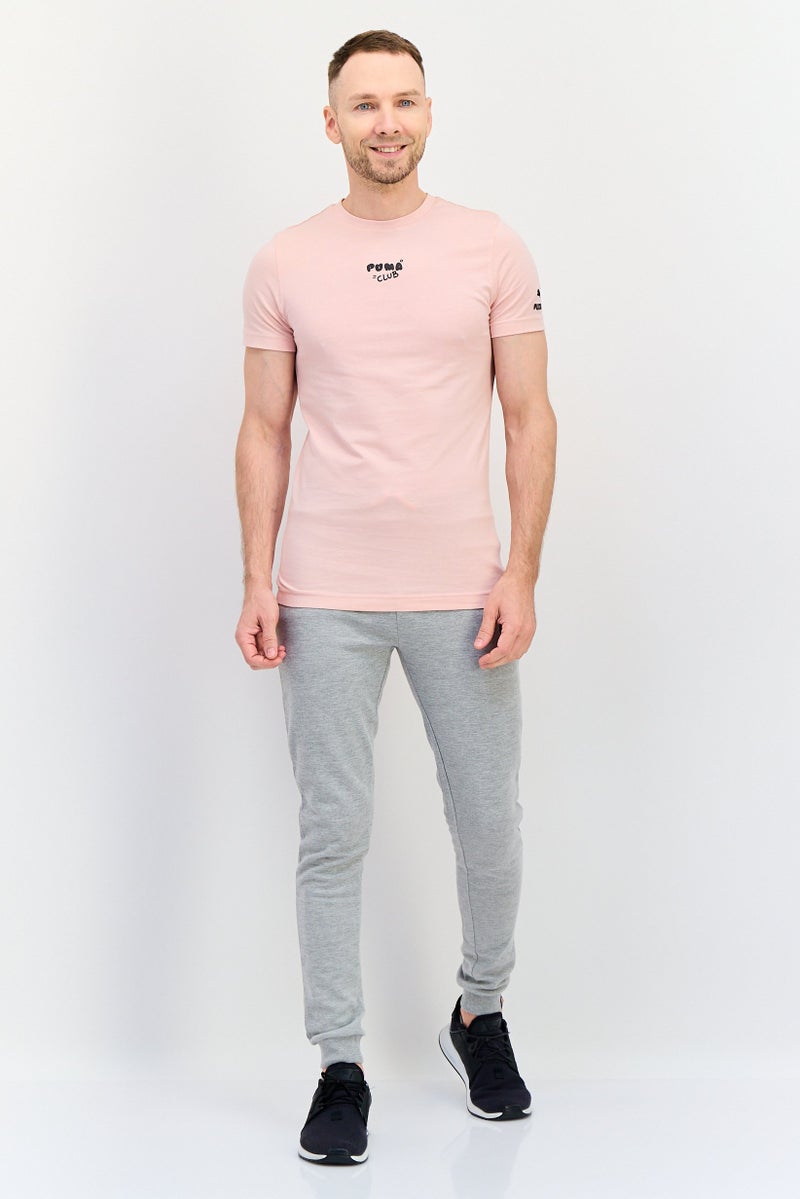 PUMA Men Slim Fit Short Sleeves Outdoor T-shirt, Baby Pink - Image 4