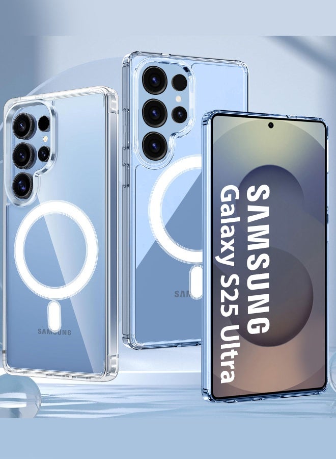 DUSALA Samsung Galaxy S25 Ultra MagSafe Case Support Wireless Charging Slim Thin Magnetic Cover Anti Scratch Shockproof Hard Transparent Phone Case Compatible with Samsung Galaxy S25 Ultra 6.8 Inch - Image 2