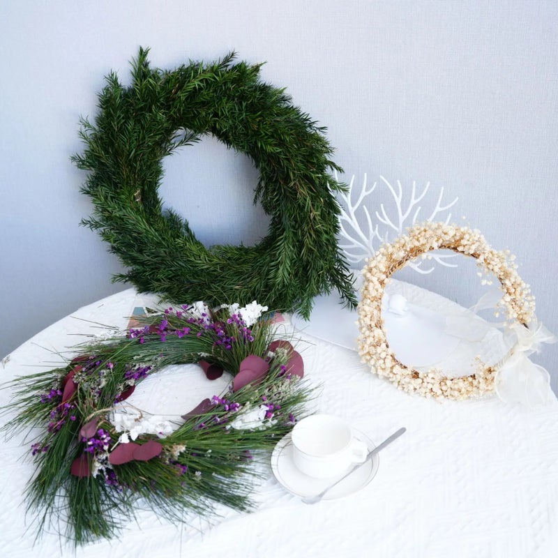 Bluejw Elegant Handmade Bohemian Preserved Wreath with Roses & Hydrangeas - Dried Flower Wreath for Wedding, Easter & Christmas Decoration - Dried Plants Included - Image 5