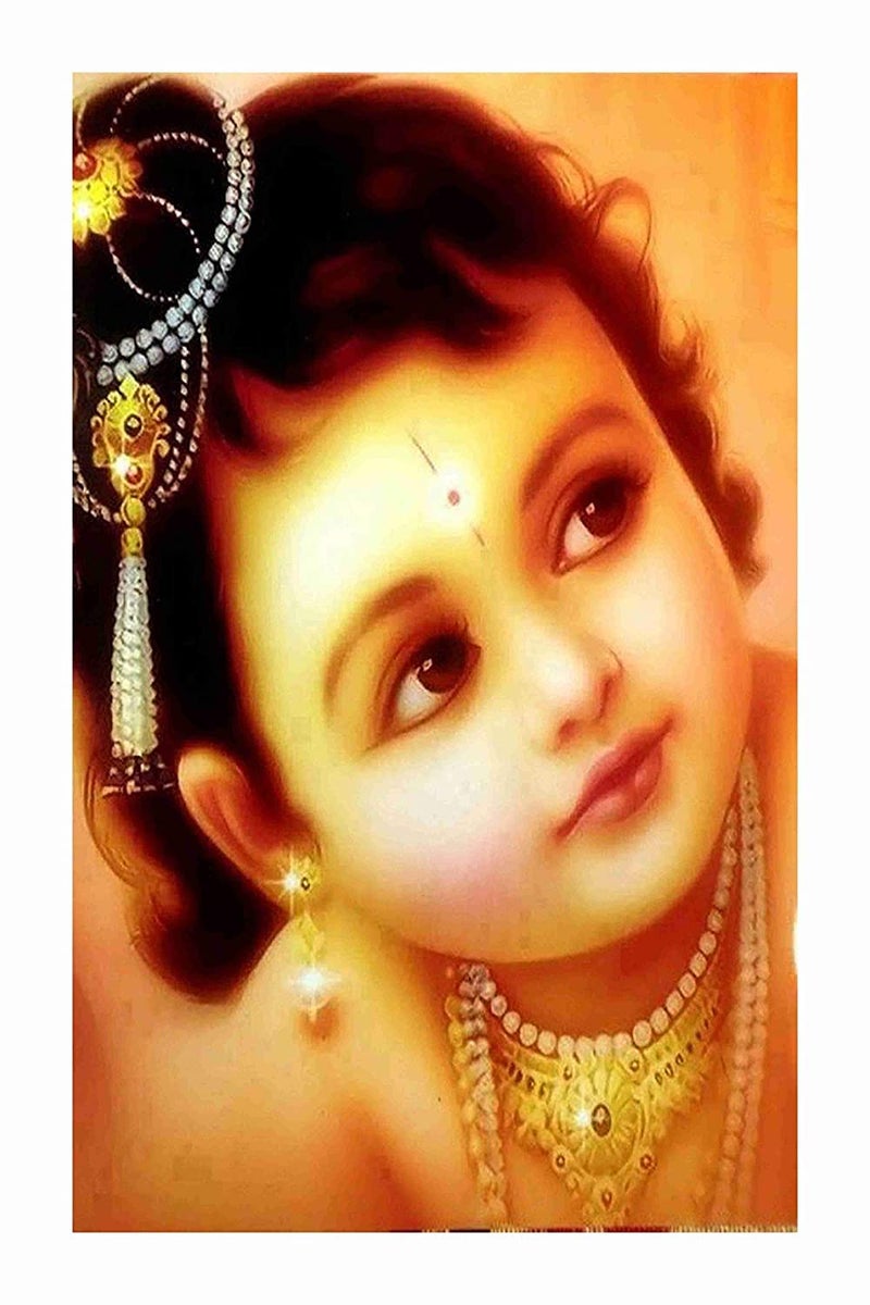 Decals Creation Decals Creation Bal Krishna Poster for Kids Room Bedroom Living Room Office Multicolor Size 30Cm X 45Cm