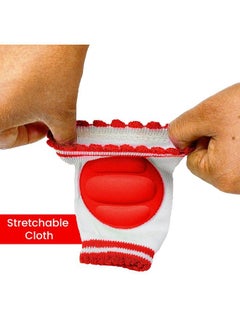 Oblivion Unisex Baby Knee Pads For Crawling And Elbow Safety Protector Stretchable Anti Slip Padded Elastic Soft Cotton Comfortable Knee Cap For Kids ; Learn To Crawl Socks ; Multicolor ; 4 Pair ;  - Image 5
