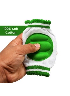Oblivion Unisex Baby Knee Pads For Crawling And Elbow Safety Protector Stretchable Anti Slip Padded Elastic Soft Cotton Comfortable Knee Cap For Kids ; Learn To Crawl Socks ; Multicolor ; 4 Pair ;  - Image 4
