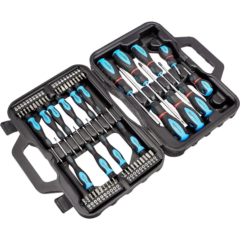 58-Piece Screwdriver Set - Precision Slotted, Phillips, Torx