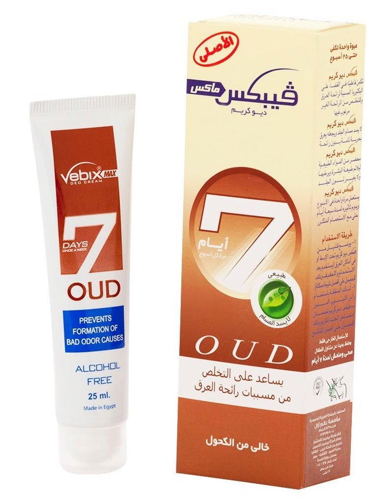 Vebix VEBIX  DEO CREAM OUD 25ML 