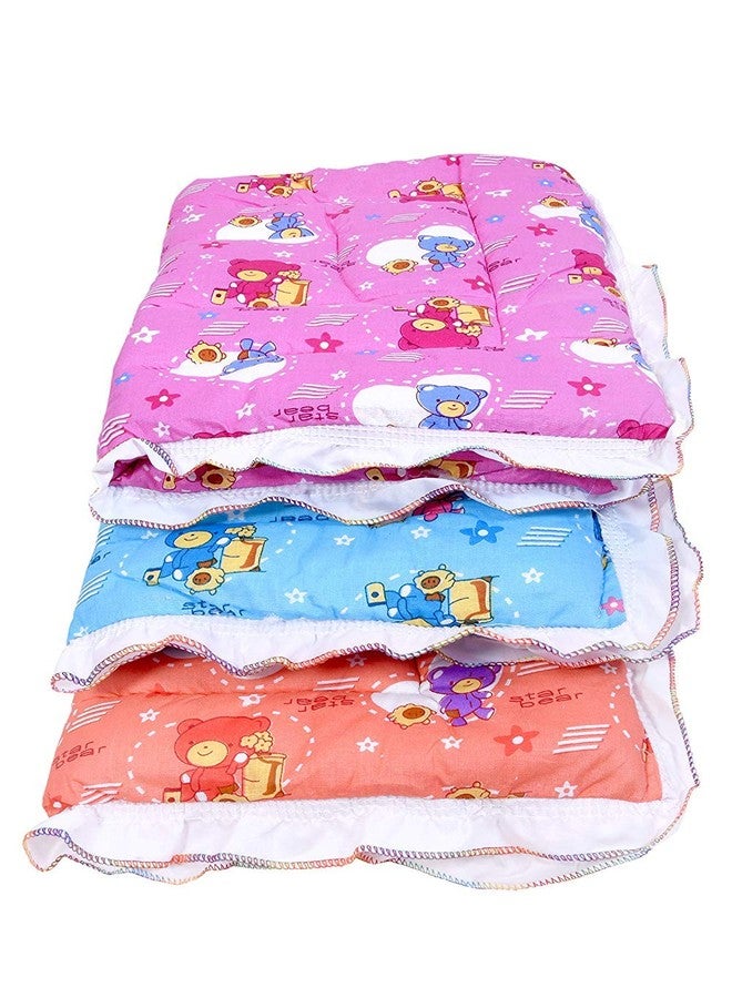 Fareto Newborn Baby Lacy Muslin Cotton Godari Cradle Bed (Multicolour, 0-6 Months, Pack of 3) - Image 1