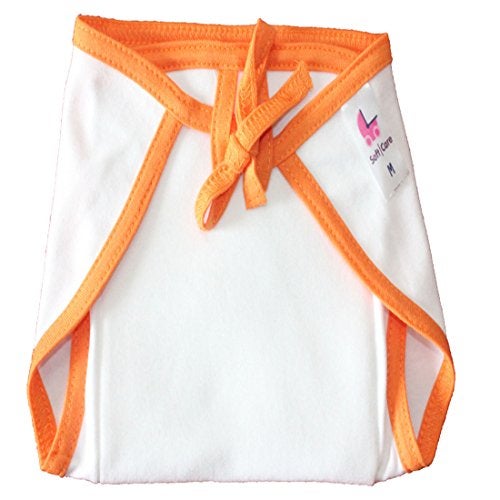 Softcare Medium Size Premium Cotton Hosiery Cloth Padded Reusable Nappy 9 pcs Set (for 4 to 7 Months Baby) - Image 2