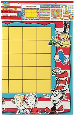 Eureka Classroom Supplies Back to School Dr. Seuss Teacher Calendar Bulletin Board Set, 122 pcs - Image 4