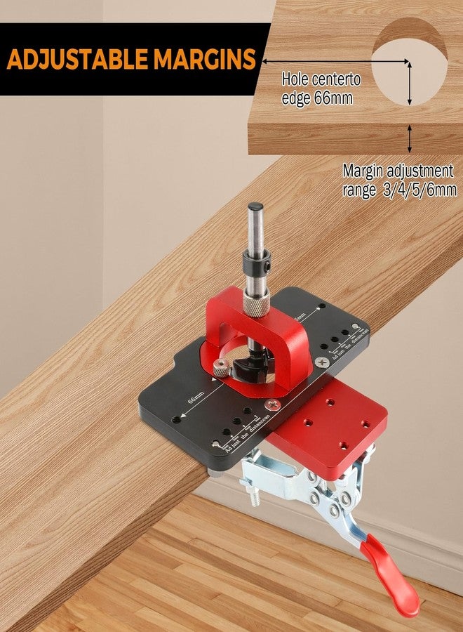 BEAMNOVA 35mm Hinge jig hinge,Drilling Hole Puncher Hinge Jig Drill Guide Locator,Cabinet Hinge Jig for Door Cabinets Hinges Mounting - Image 4