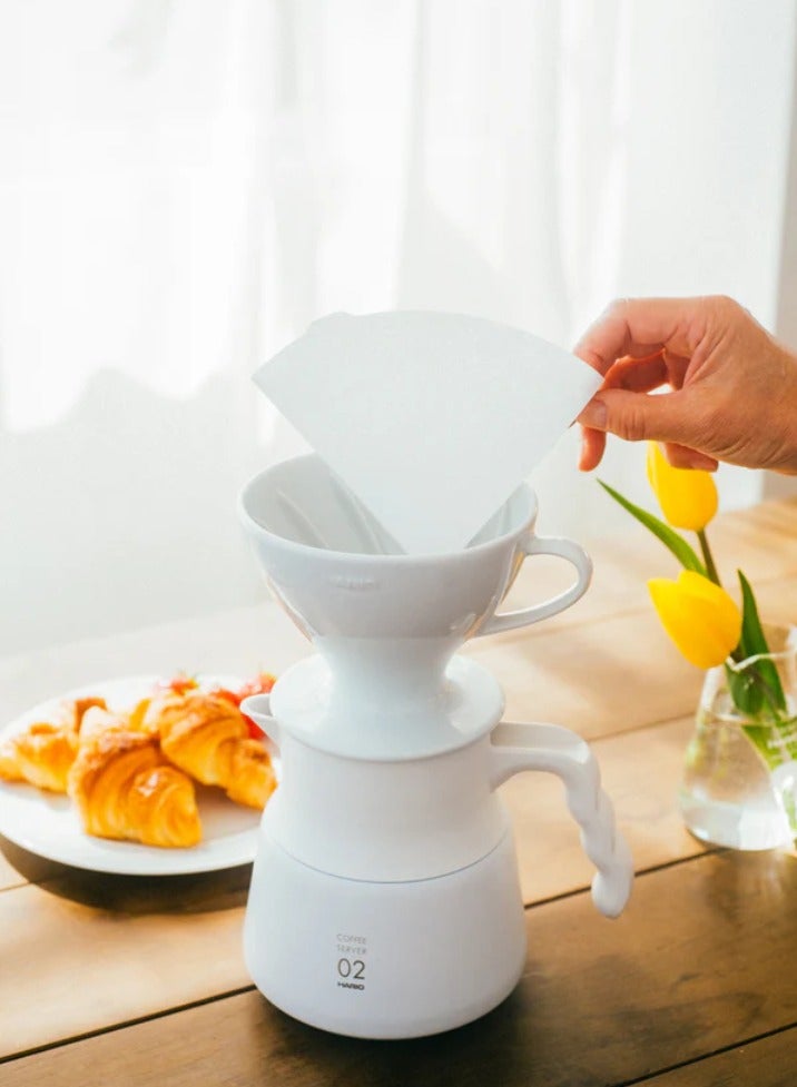 Hario W60 Coffee Dripper, One Size, White - Image 4