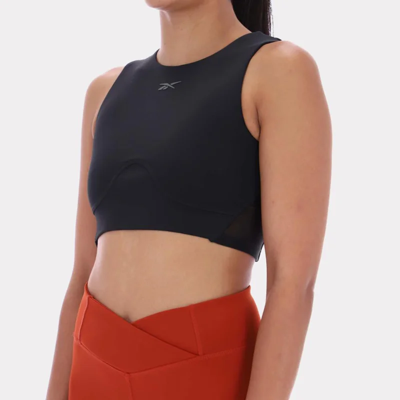 Reebok Black Reebok Lux Contour Women's Crop Top - Black for Women | Best Price UAE