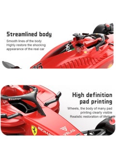 RASTAR Ferrari F1-75 Model RC Car, 1/18 Scale 2022 Ferrari Formula 1 Remote Control Car F1 Racing Car, Raced by Charles Leclerc + Carlos Sainz  - Image 3