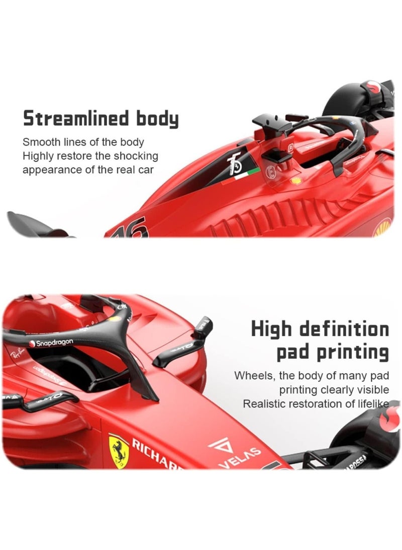 RASTAR - Ferrari F1-75 Model RC Car, 1/18 Scale 2022 Ferrari Formula 1 Remote Control Car F1 Racing Car, Raced by Charles Leclerc + Carlos Sainz - Image 1