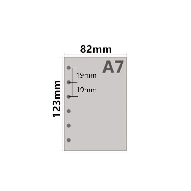 Harphia A7 Planner Refill, A7 Agenda Refill Paper Rulled Line for 6 Rings Filofax, Personal Mini Journal Inserts, 6 Holes/100gsm,Pocket Size 4.84 x 3.23'', Harphia - Image 4