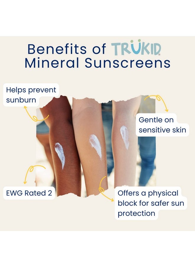 TruKid - Sport Sunscreen Spf 30 Kids & Baby Sunscreen For Face & Body, Reef Safe Sunscreen, Water Resistant, Sunblock Protection For Sensitive Skin, Unscented 3.4Oz - Image 1
