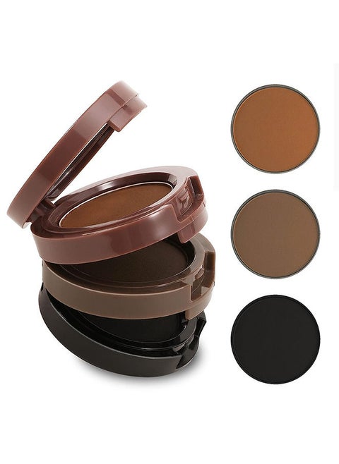3 Color Eyebrow Powder Palette Set, Waterproof Powder Eyebrow Makeup, Brow Definer Powder Eyebrow Filler to Shape Perfect Brow