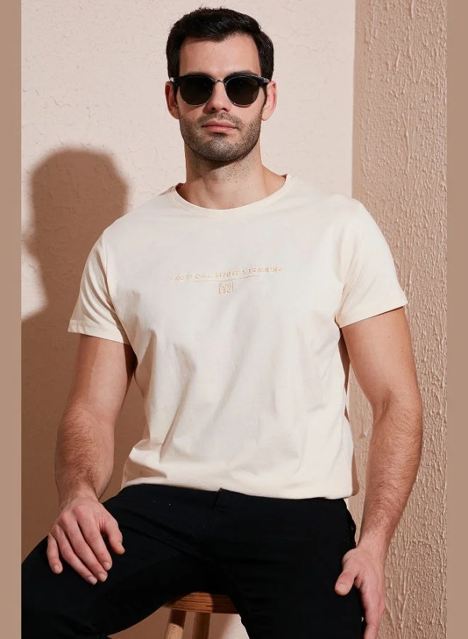 Buratti  Buratti Cotton Slim Fit Crew Neck T Shirt Men's T SHIRT 541TACTICAL for Men | Best Price UAE