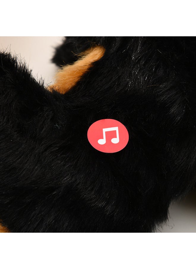 Realistic Walking Talking Wagging Tail Electric Toy Dog Music Interactive Plush Pet Dog Sensing Toy-Color:Golden Retriever  - Image 4