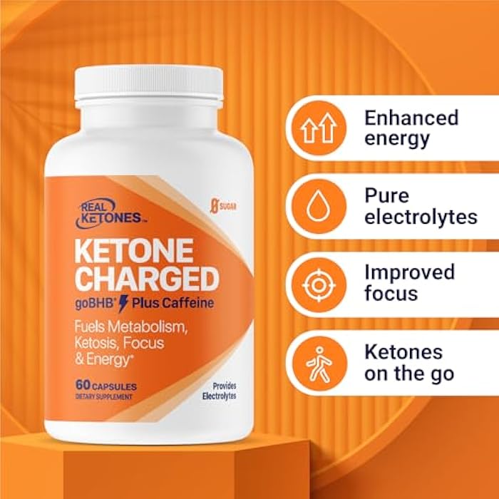 Real Ketones كبسولات كيتو BHB الأملاح - كبسولات BHB بالصوديوم والكالسيوم والمغنيسيوم مع الكافيين و goBHB المسجلة كعلامة تجارية - مكمل كيتونات خارجية لتعزيز الطاقة والتركيز والكيتوزية - Image 4