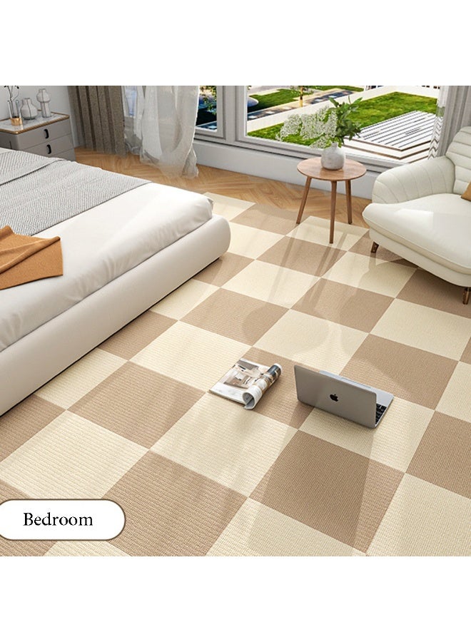 10pcs Self-adhensive Carpet DIY Trimmable Anti-slip Soft Carpet For Carpet Cat Kids Scratch-Proof Floor Tiles 12*12inch for Kitchen Living Room Bedrooms Floor Home Decor - Image 5
