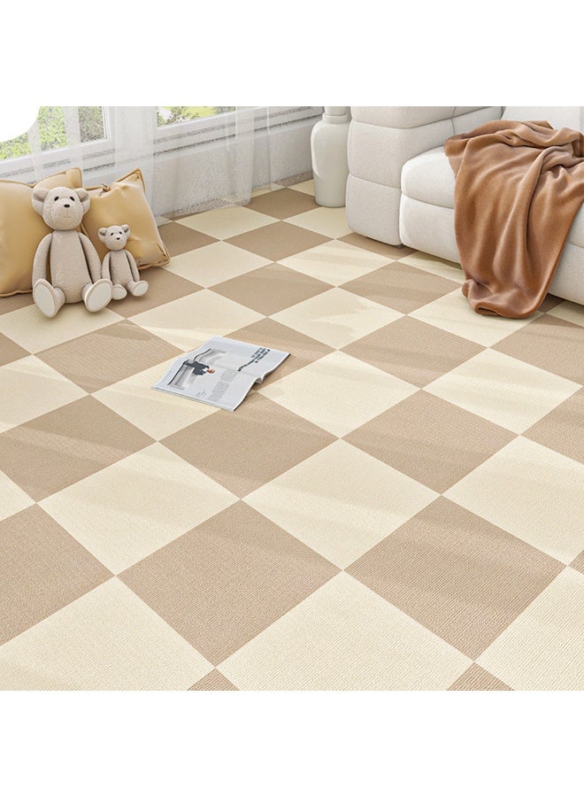 10pcs Self-adhensive Carpet DIY Trimmable Anti-slip Soft Carpet For Carpet Cat Kids Scratch-Proof Floor Tiles 12*12inch for Kitchen Living Room Bedrooms Floor Home Decor - Image 3