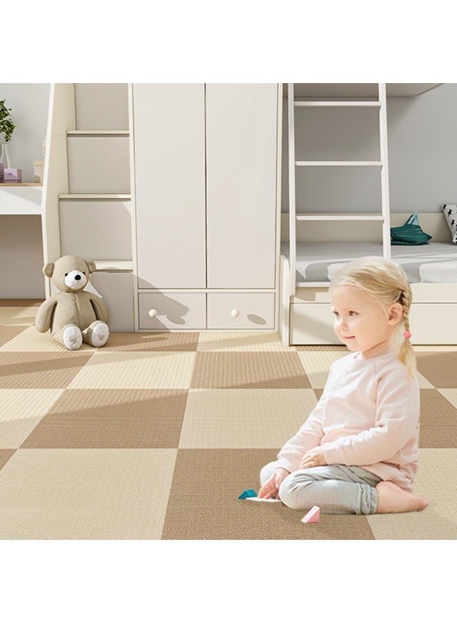 10pcs Self-adhensive Carpet DIY Trimmable Anti-slip Soft Carpet For Carpet Cat Kids Scratch-Proof Floor Tiles 12*12inch for Kitchen Living Room Bedrooms Floor Home Decor - Image 2