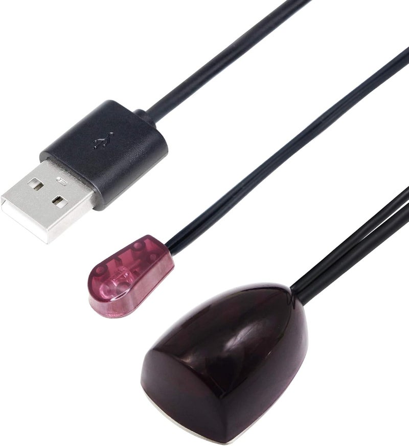 CERRXIAN Infrared Remote Control Extender Cable IR Repeater Hidden Cable with IR Signal Receiver  IR Emitter  USB Power Cable 2M65ft - Image 1