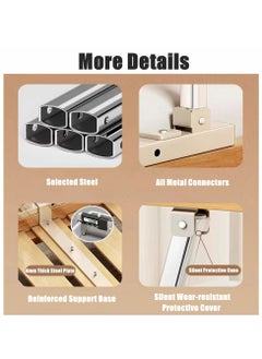 Cool Baby COOLBABY Bed Rails For The Elderly Safety Foldable Bedside Armrests Auxiliary Handles Foldable Bed Crutches Guardrails For The Elderly Adjustable Railings Anti-fall Sleep Bumpers  - Image 3