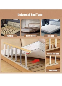 Cool Baby COOLBABY Bed Rails For The Elderly Safety Foldable Bedside Armrests Auxiliary Handles Foldable Bed Crutches Guardrails For The Elderly Adjustable Railings Anti-fall Sleep Bumpers  - Image 5