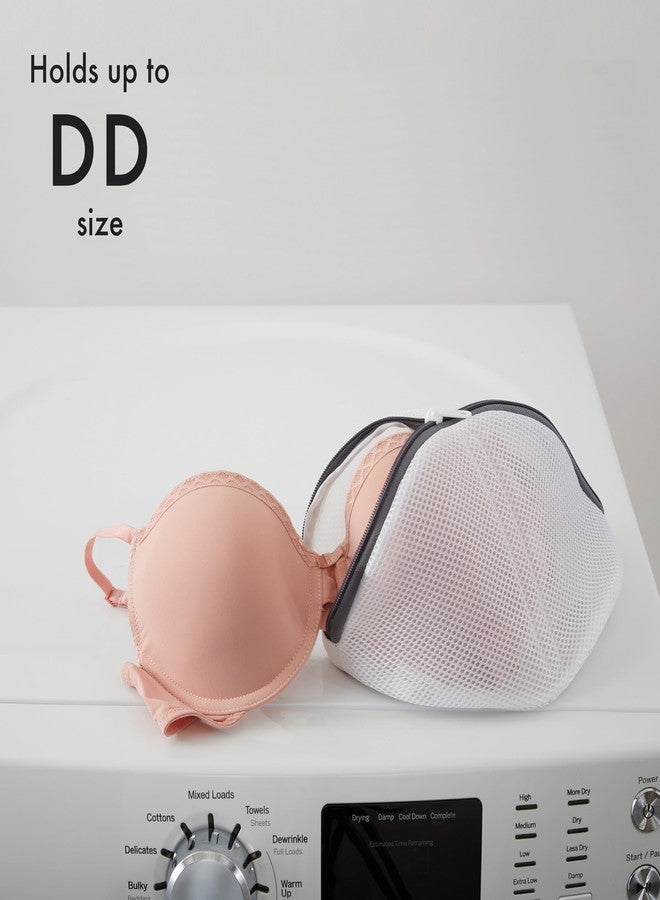Laundry 360 X-Large Bra Wash Bag | Dimensions : 10 x 7.8 x 7 inches | Durable Zip Closure | Protects Garments | Breathable | Laundry Accessories | White - Image 5