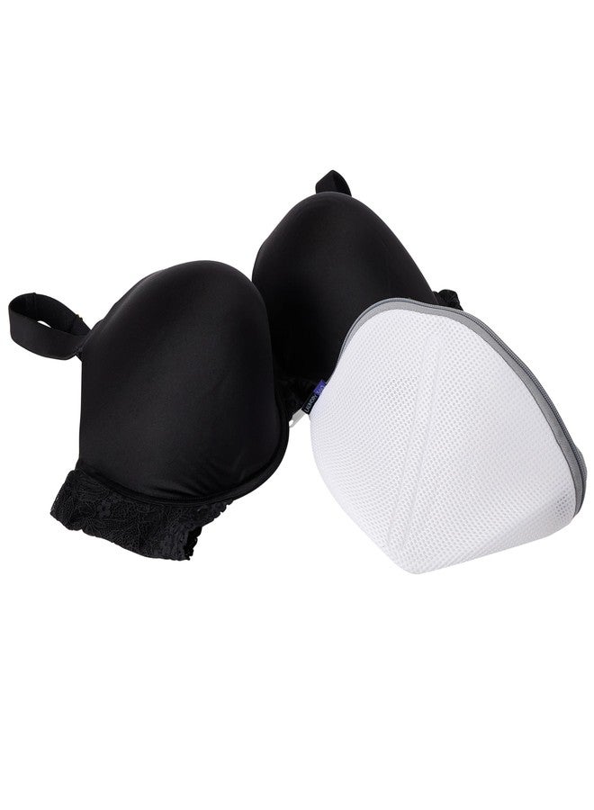 Laundry 360 X-Large Bra Wash Bag | Dimensions : 10 x 7.8 x 7 inches | Durable Zip Closure | Protects Garments | Breathable | Laundry Accessories | White - Image 4