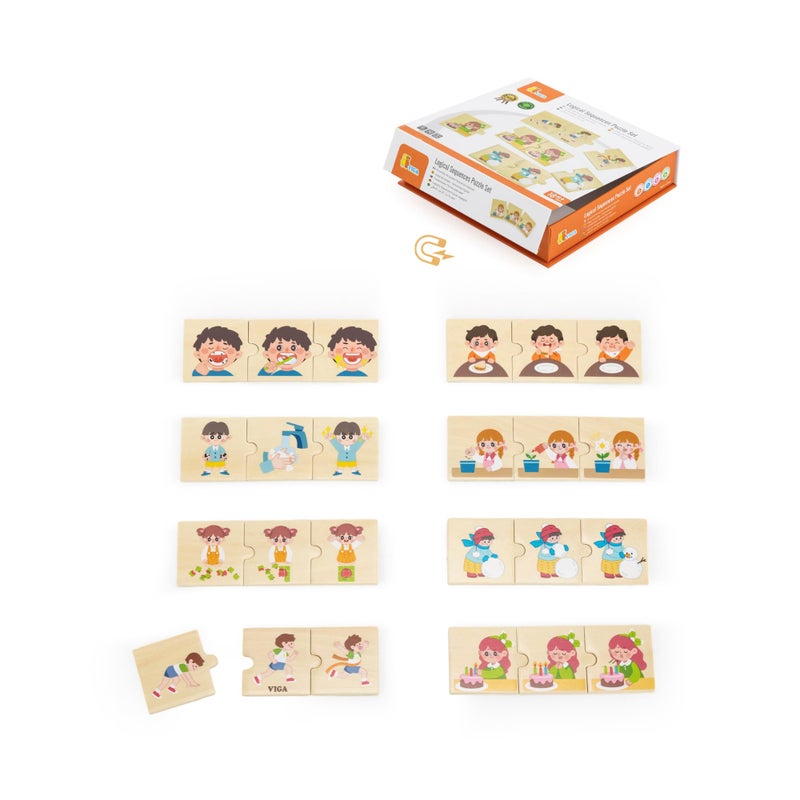 Viga 44750 Daily Activities Logical Sequences Puzzle Set