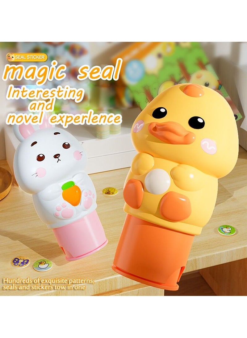 Children's Seal Toy Magic Stamp Reward Boy Girl Cartoon Sticker Waterproof - Image 2