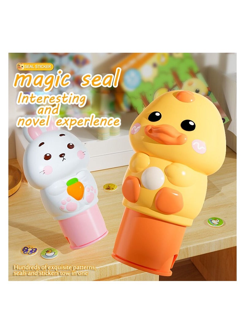 Children's Seal Toy Magic Stamp Reward Boy Girl Cartoon Sticker Waterproof - Image 1