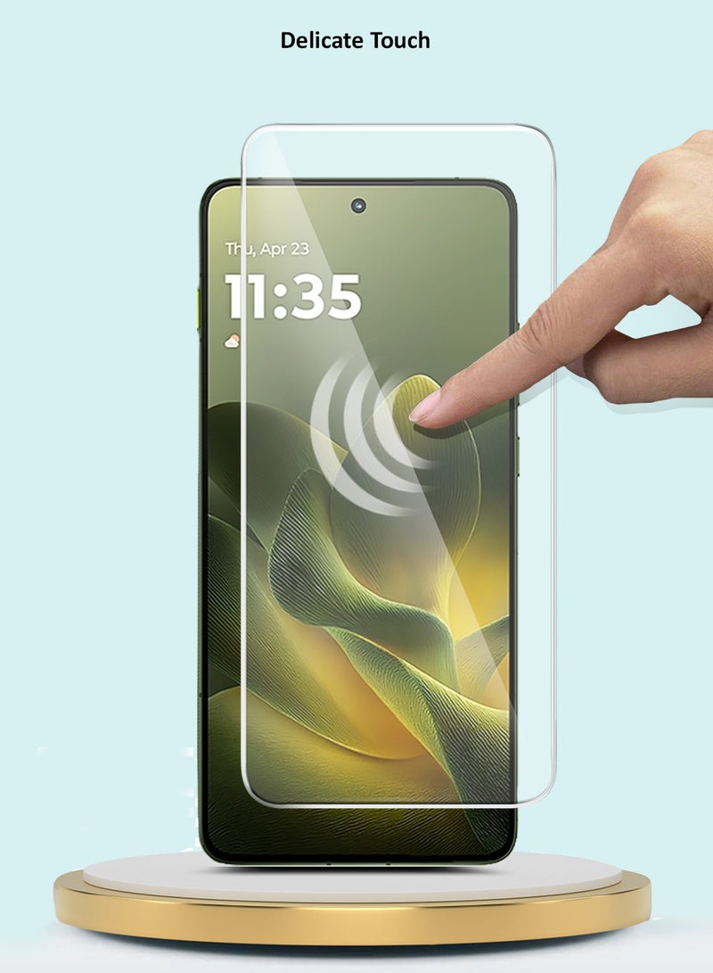 GMAX Motorola Edge 70 5G 2025 GMAX Premium Series Curved Edges 9H 2.5D Tempered Glass Screen Protector - Clear - Image 4