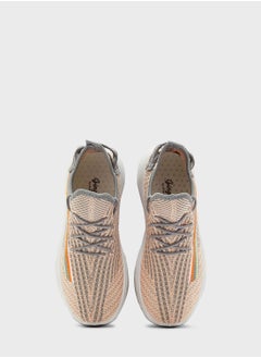 Ginger Rainbow Stripe Knit Lace Up Sneakers  - Image 3
