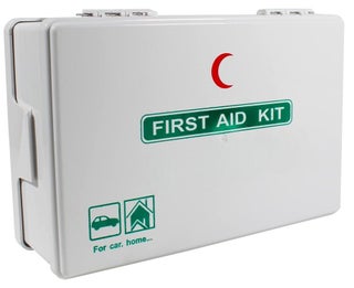 First Aid Kit ABS Plastic With Wall Mounted Bracket, Can Be Use for 15 To 20 People work space, For Car,Small Office,warehouse. First Aid Box