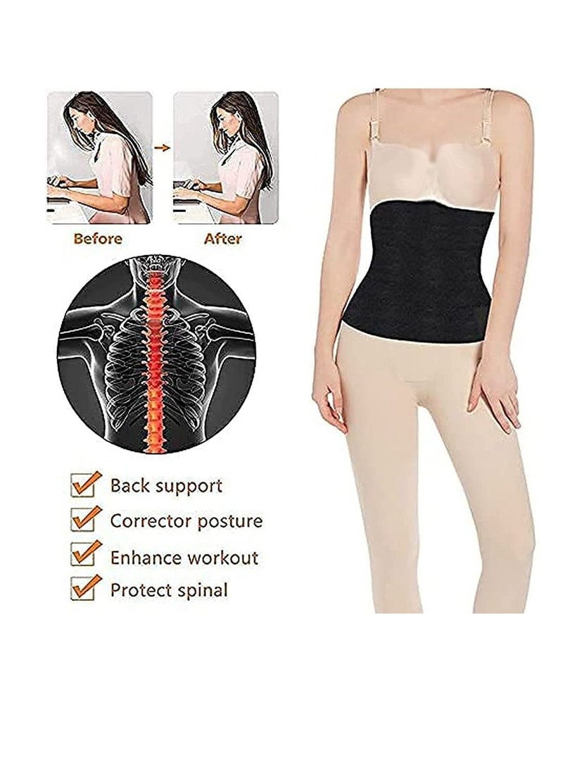 Wrap Waist Trainer, Bandage Wrap Lumbar, Compression Waist Support Trainer, Adjustable and Comfortable Backrest (118 inch)