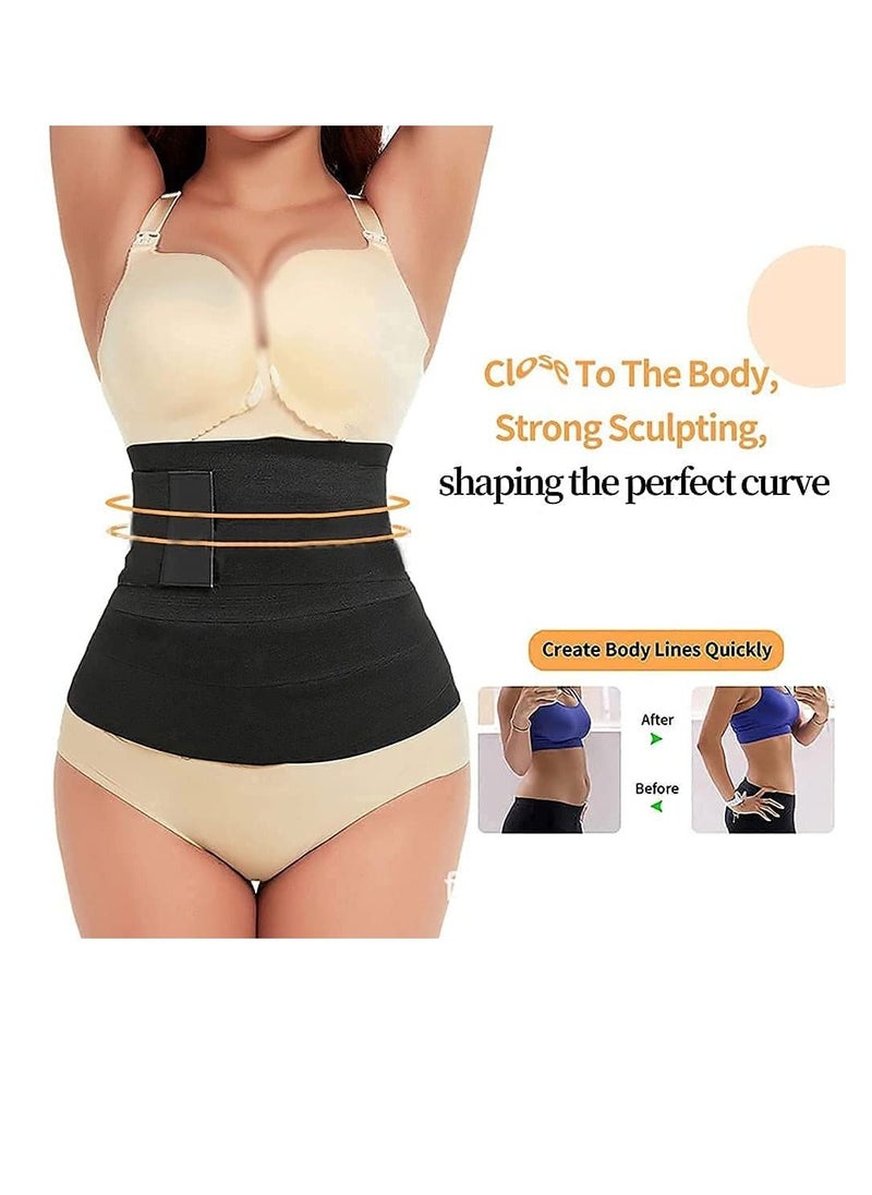 Wrap Waist Trainer, Bandage Wrap Lumbar, Compression Waist Support Trainer, Adjustable and Comfortable Backrest (118 inch)