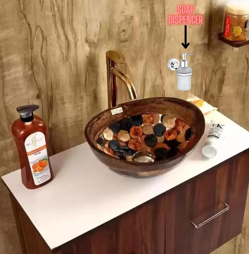 JAGGER JAG254 Wall Mounted Liquid Glass Soap DispenserShampoo Conditioner HolderHandwash Dispenserfor Wash BasinBathroomLiving RoomHotelHomeOffice U Hook Chrome Finish - Image 5