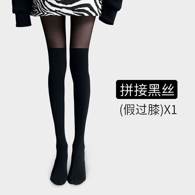 Black Fishnet Stockings Summer Thin Love white
