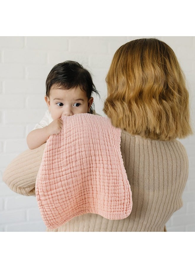 Konssy Muslin Baby Burp Cloths Sets For Unisex 6 Pack Large 100% Cotton Burping Clothes For Newborn，Baby Girls And Boys  - Image 4