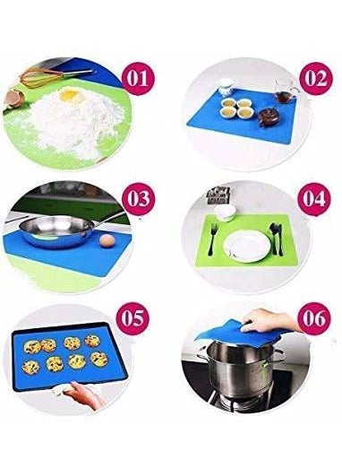 TOP SELECT Top Select Baking Mat for Pastry Rolling with Measurements Silicone NonStick Fondant Rolling Mat Liner Heat Resistance Table Placement Pad Pastry Board Reusable  - Image 5