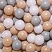 GOGOSO Ball Pit Balls for Toddlers Kids Plastic Balls for BallPit Playpen Pool Baby Play Pastel BPAFree Non Toxic Play Pastel Crush Proof Bal Beige Light Gray White 100pcs - Image 3