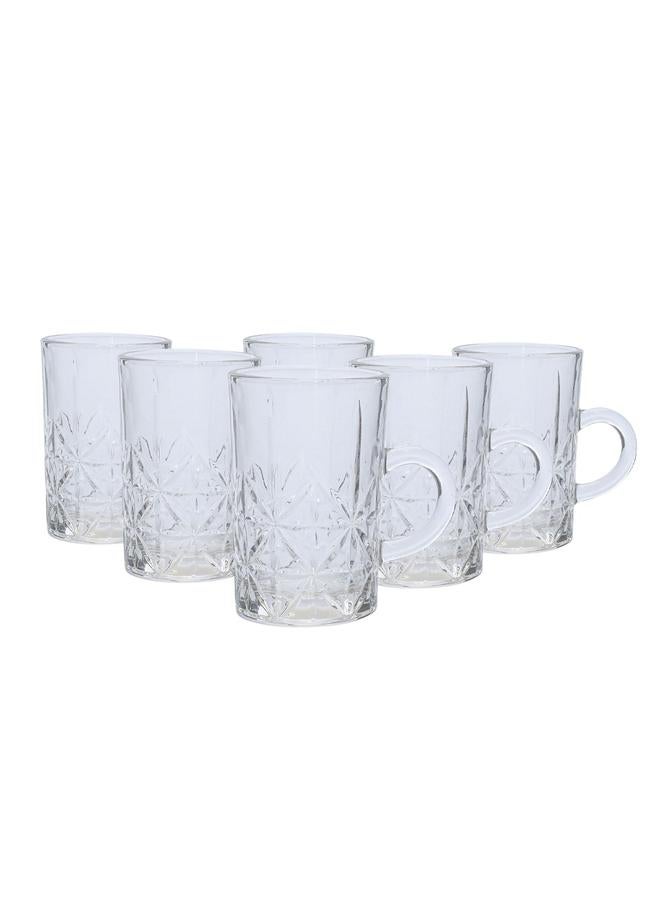 السيف  طقم شاي زجاجي 6 قطع شفاف - Image 2