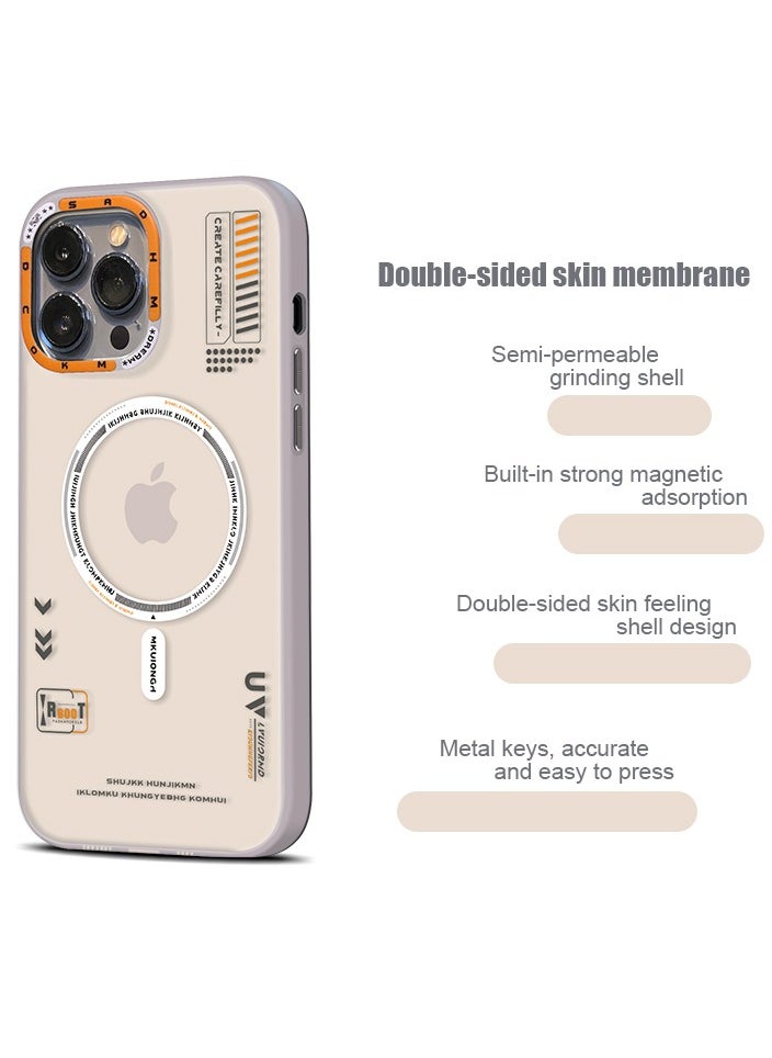 Magnetic Case for iPhone 13 Pro Max Compatible with MagSafe Slim Protective Translucent Matte Phone Cover Matte White